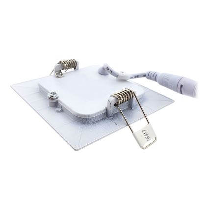 Foco de encastrar LED QTEC LED/3W/230V 6500K 8,3x8,3 cm