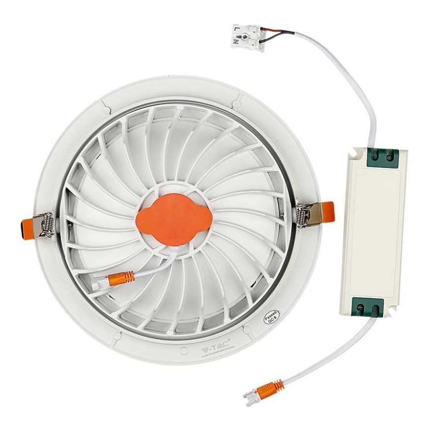 Foco de encastrar LED SAMSUNG CHIP LED/20W/230V 3000K