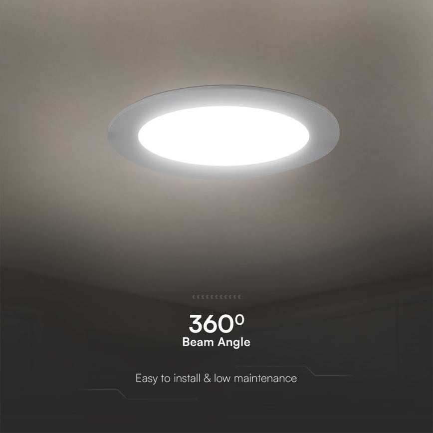 Foco de encastrar LED SAMSUNG CHIP LED/3W/230V 3000K diâmetro 9,5 cm branco