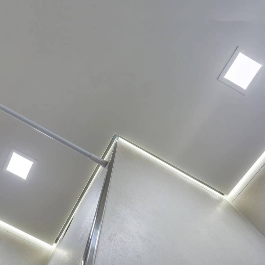 Foco de encastrar LED SAMSUNG CHIP LED/6W/230V 6500K 12x12 cm branco
