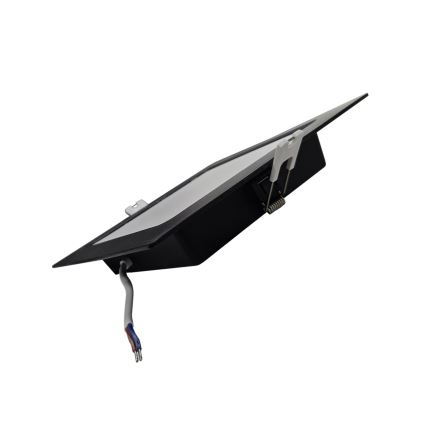 Foco de encastrar LED SQUARE LED/12W/230V 4000K 17x17 cm preto