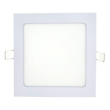 Foco de encastrar LED SQUARE LED/12W/230V 4200K 16,8x16,8 cm branco