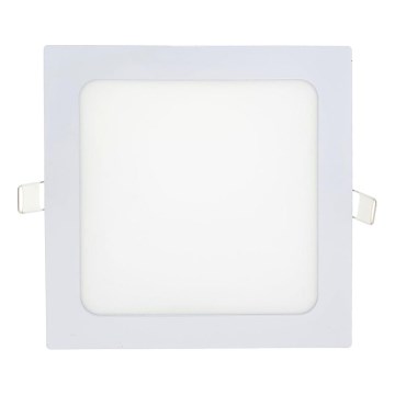 Foco de encastrar LED SQUARE LED/15W/230V 6500K 18,8x18,8 cm branco