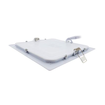 Foco de encastrar LED SQUARE LED/15W/230V 6500K 18,8x18,8 cm branco