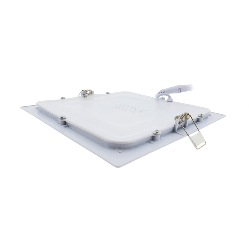 Foco de encastrar LED SQUARE LED/15W/230V 6500K 18,8x18,8 cm branco