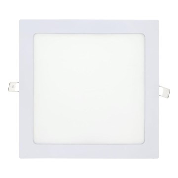 Foco de encastrar LED SQUARE LED/18W/230V 4200K 22x22 cm branco