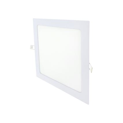 Foco de encastrar LED SQUARE LED/18W/230V 4200K 22x22 cm branco