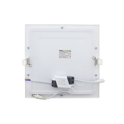 Foco de encastrar LED SQUARE LED/18W/230V 4200K 22x22 cm branco