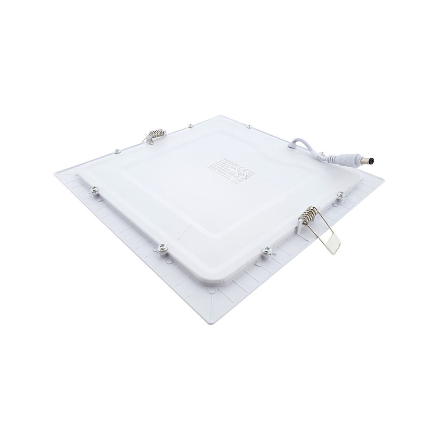 Foco de encastrar LED SQUARE LED/18W/230V 4200K 22x22 cm branco