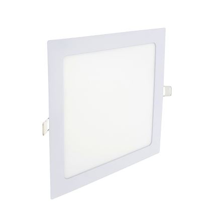 Foco de encastrar LED SQUARE LED/18W/230V 6500K 22x22 cm branco