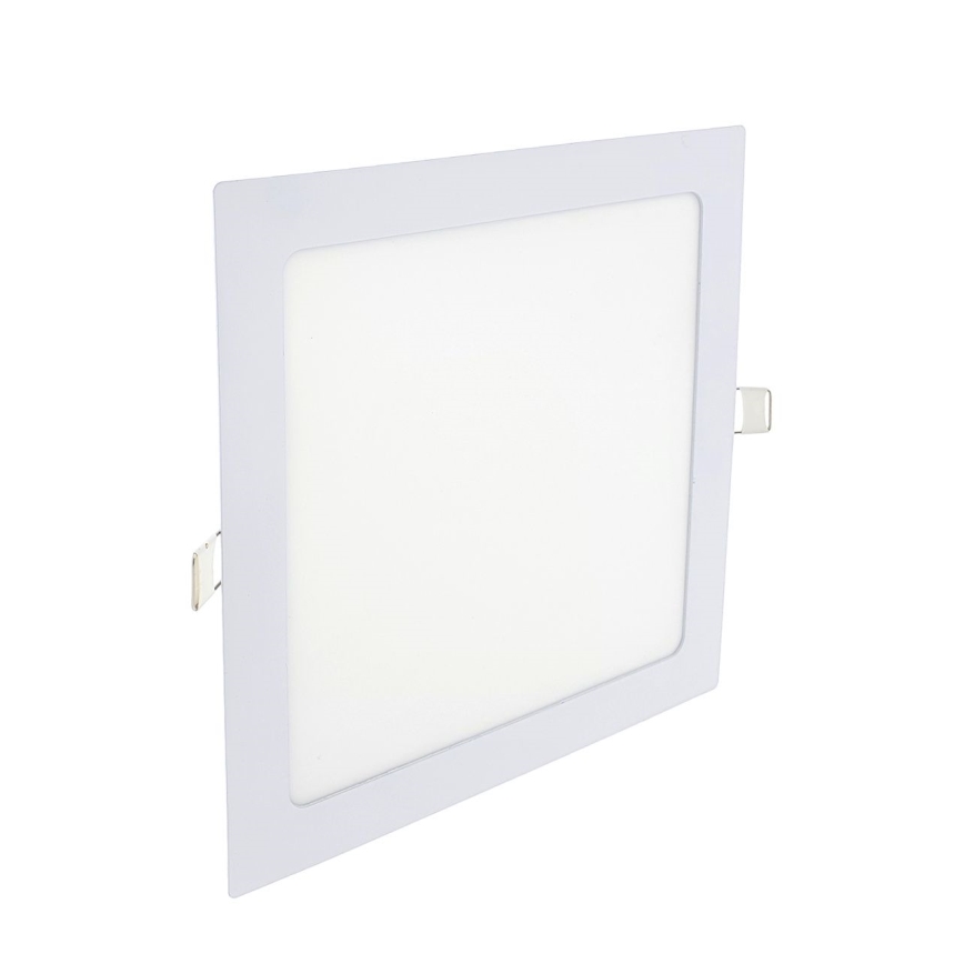 Foco de encastrar LED SQUARE LED/18W/230V 6500K 22x22 cm branco