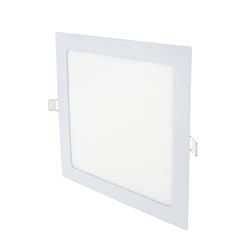 Foco de encastrar LED SQUARE LED/18W/230V 6500K 22x22 cm branco