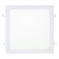 Foco de encastrar LED SQUARE LED/24W/230V 4200K 29,2x29,2 cm branco