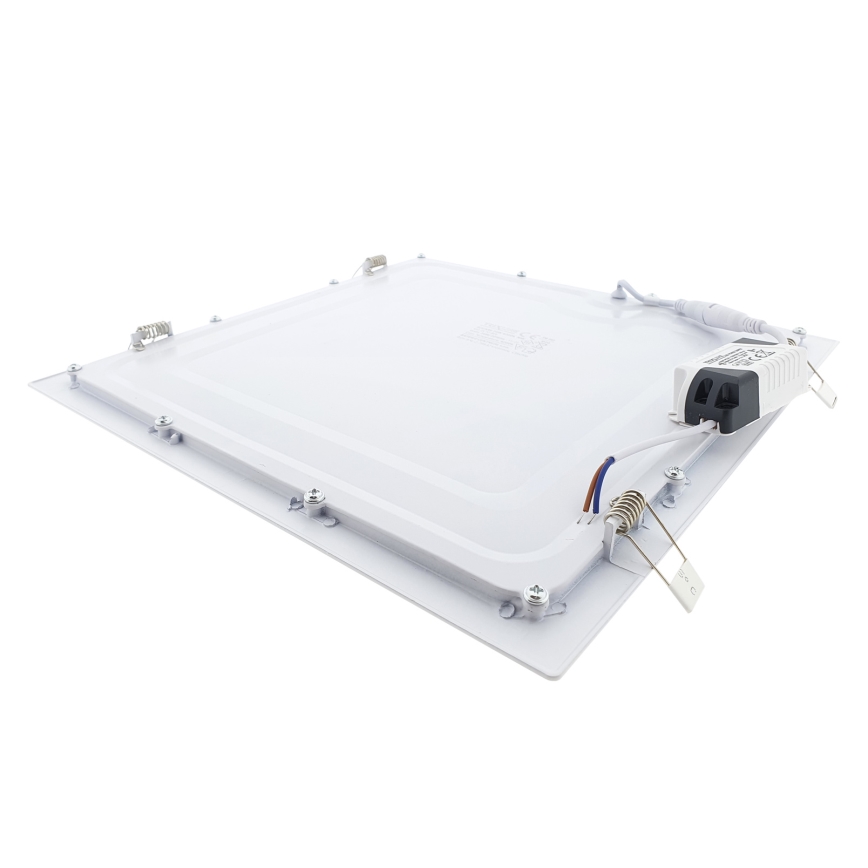 Foco de encastrar LED SQUARE LED/24W/230V 4200K 29,2x29,2 cm branco
