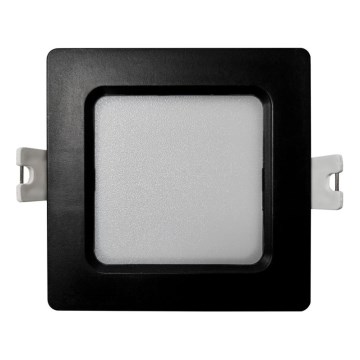 Foco de encastrar LED SQUARE LED/3W/230V 4000K 9x9 cm preto