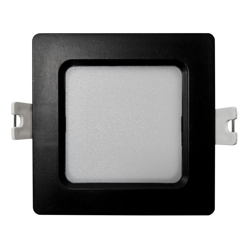 Foco de encastrar LED SQUARE LED/3W/230V 4000K 9x9 cm preto