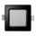 Foco de encastrar LED SQUARE LED/3W/230V 4000K 9x9 cm preto