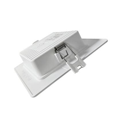 Foco de encastrar LED SQUARE LED/6W/230V 4000K 12x12 cm branco