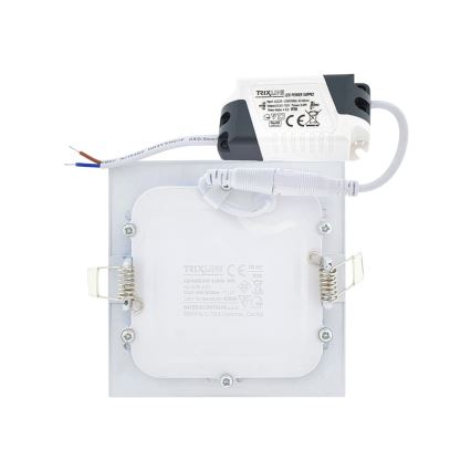 Foco de encastrar LED SQUARE LED/6W/230V 4200K 11,8x11,8 cm branco