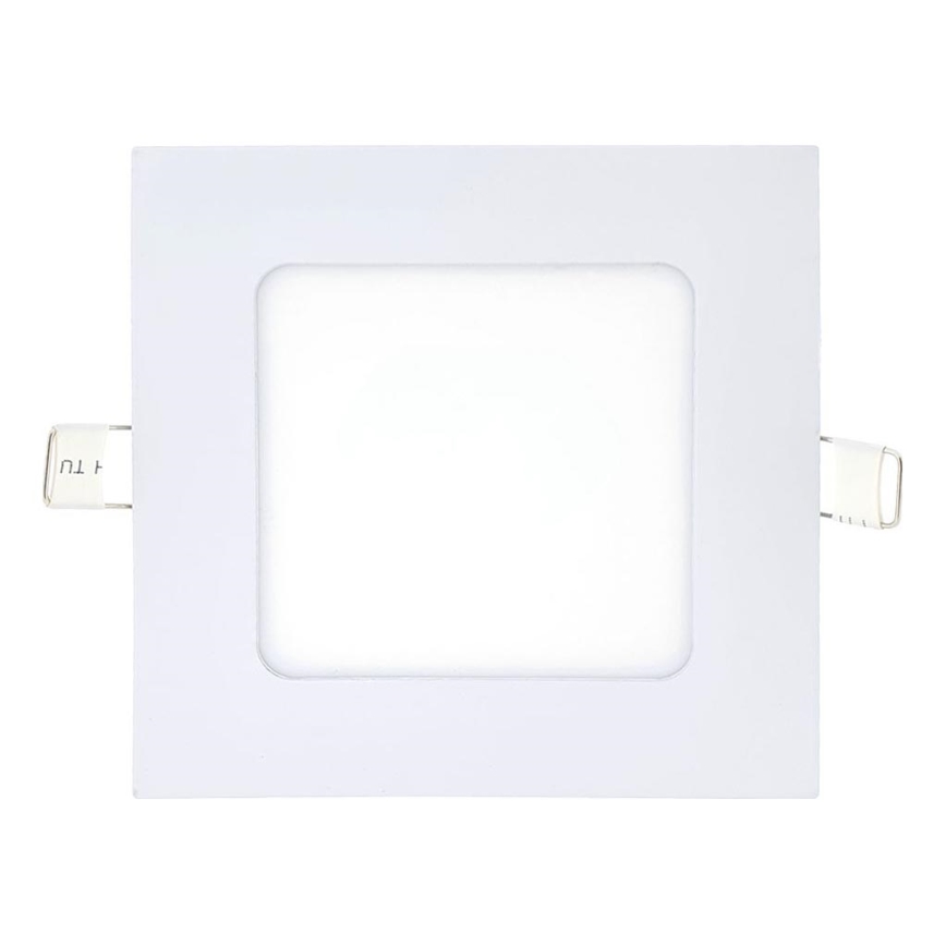 Foco de encastrar LED SQUARE LED/6W/230V 6500K 11,8x11,8 cm branco