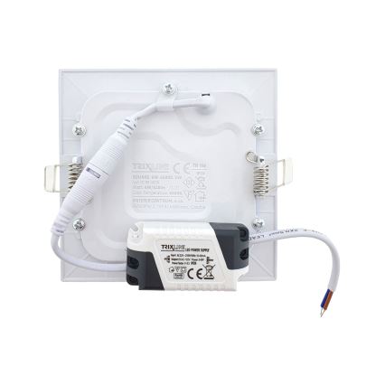 Foco de encastrar LED SQUARE LED/6W/230V 6500K 11,8x11,8 cm branco