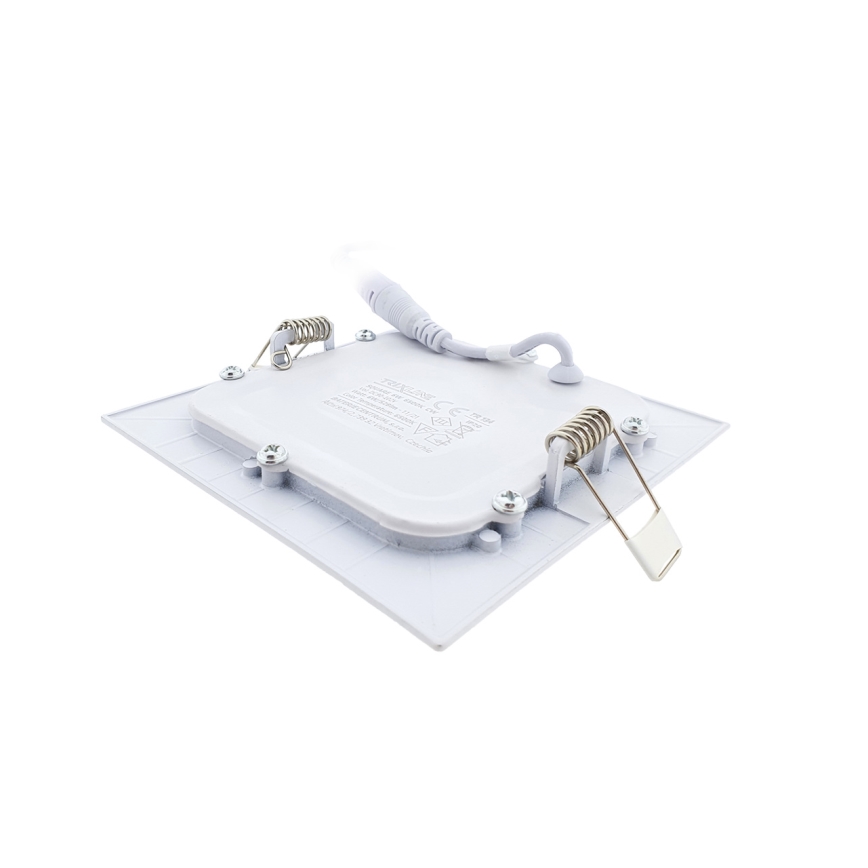 Foco de encastrar LED SQUARE LED/6W/230V 6500K 11,8x11,8 cm branco