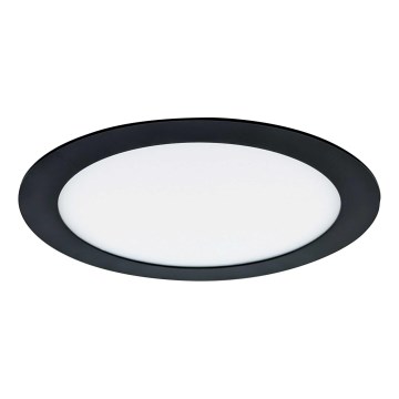 Foco de encastrar LED VEGA LED/12W/230V 2900/3900/5800K diâmetro 17,5 cm preto
