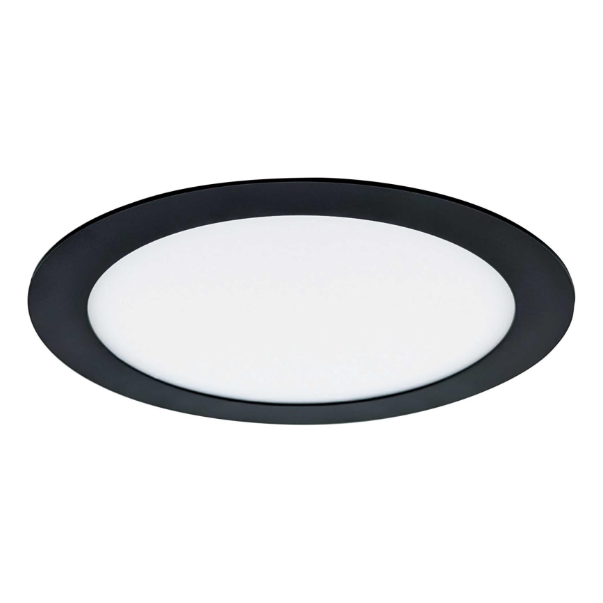 Foco de encastrar LED VEGA LED/12W/230V 2900/3900/5800K diâmetro 17,5 cm preto