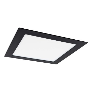 Foco de encastrar LED VEGA LED/18W/230V 2900/3900/5800K 22,5x22,5 cm preto