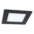 Foco de encastrar LED VEGA LED/6W/230V 2900/3900/5800K 12,5x12,5 cm preto