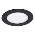 Foco de encastrar LED VEGA LED/6W/230V 2900/3900/5800K diâmetro 12,5 cm preto