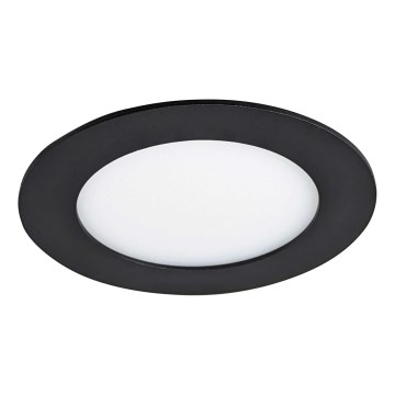 Foco de encastrar LED VEGA LED/6W/230V 2900/3900/5800K diâmetro 12,5 cm preto