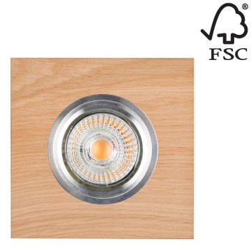 Foco de encastrar LED VITAR 1xGU10/5W/230V CRI 90 carvalho – FSC certificado