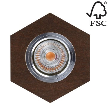 Foco de encastrar LED VITAR 1xGU10/5W/230V CRI 90 faia – FSC certificado