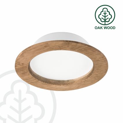Foco de encastrar LED WOODY SPOT LED/12,5W/230V 3000K nogueira ø 16 cm