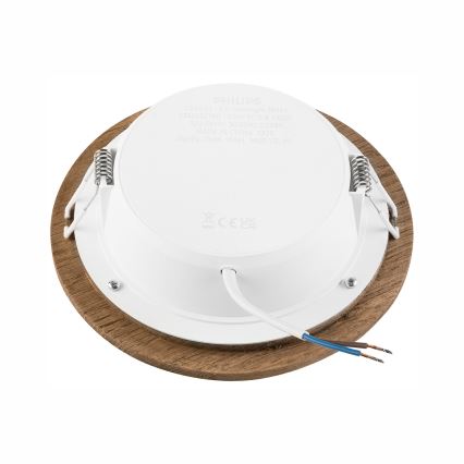 Foco de encastrar LED WOODY SPOT LED/12,5W/230V 3000K nogueira ø 16 cm
