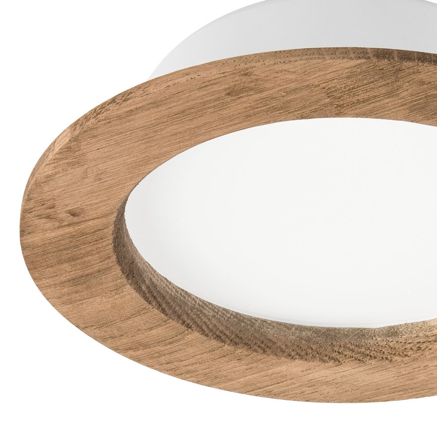 Foco de encastrar LED WOODY SPOT LED/12,5W/230V 3000K nogueira ø 16 cm