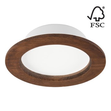 Foco de encastrar LED WOODY SPOT LED/12,5W/230V 4000K cereja ø 16 cm