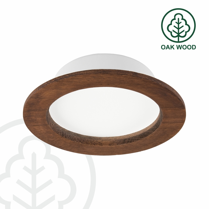 Foco de encastrar LED WOODY SPOT LED/12,5W/230V 4000K cereja ø 16 cm