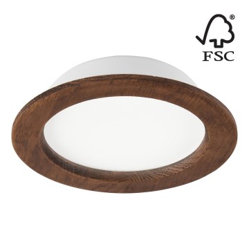 Foco de encastrar LED WOODY SPOT LED/16,5W/230V 4000K cereja ø 18,5 cm