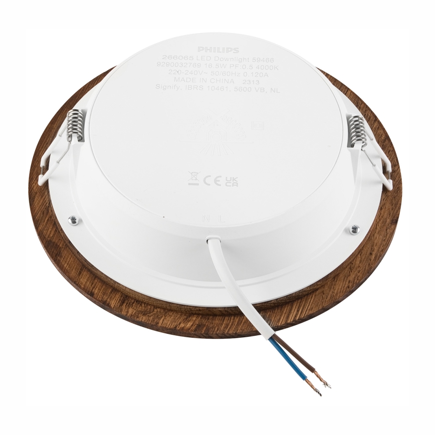 Foco de encastrar LED WOODY SPOT LED/16,5W/230V 4000K cereja ø 18,5 cm