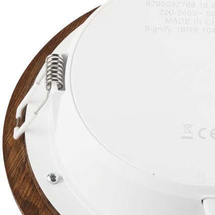 Foco de encastrar LED WOODY SPOT LED/16,5W/230V 4000K cereja ø 18,5 cm