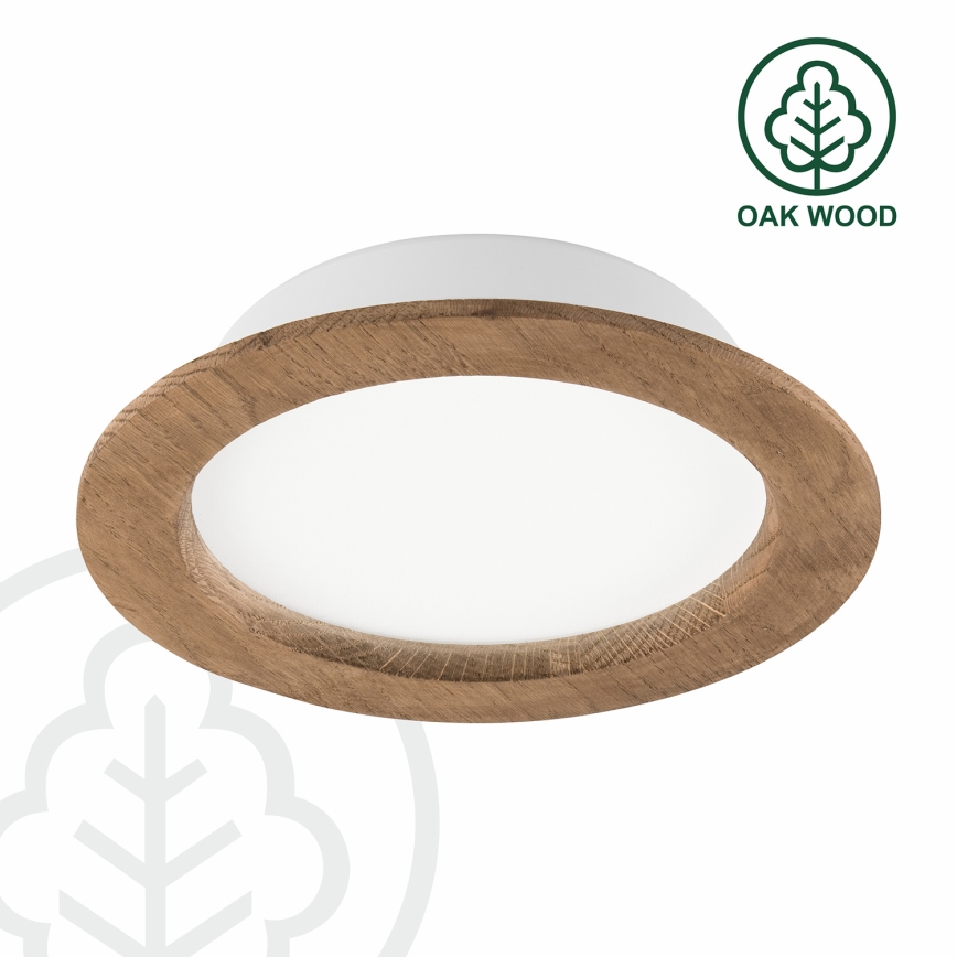 Foco de encastrar LED WOODY SPOT LED/16,5W/230V 4000K nogueira ø 18,5 cm