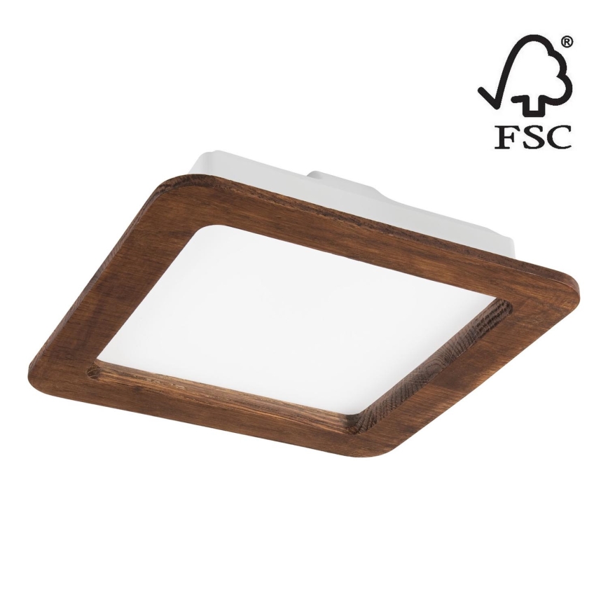 Foco de encastrar LED WOODY SPOT LED/17W/230V 3000K cereja 18,5x18,5 cm