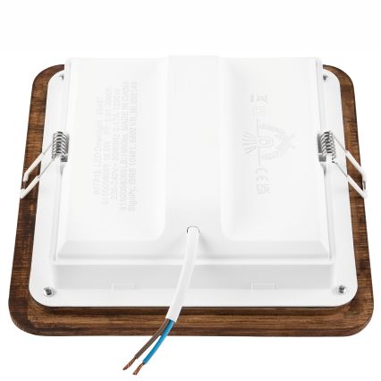 Foco de encastrar LED WOODY SPOT LED/17W/230V 3000K cereja 18,5x18,5 cm