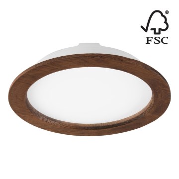 Foco de encastrar LED WOODY SPOT LED/23,5W/230V 4000K cereja ø 23,5 cm