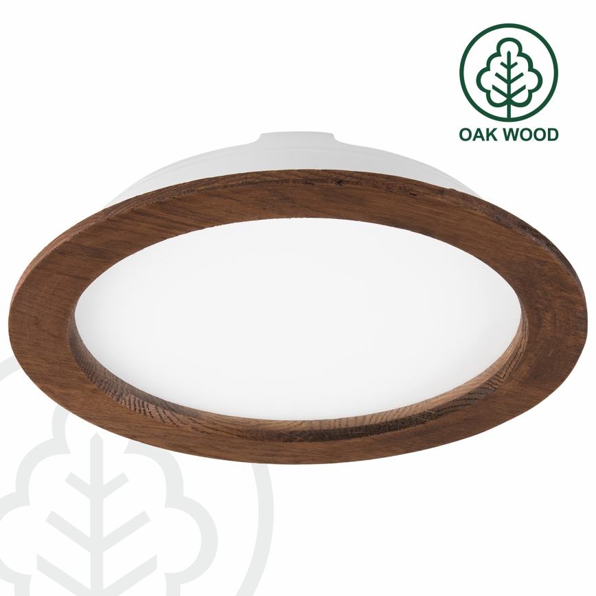 Foco de encastrar LED WOODY SPOT LED/23,5W/230V 4000K cereja ø 23,5 cm