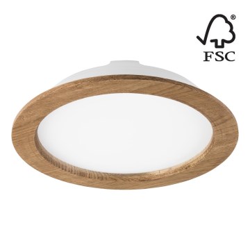 Foco de encastrar LED WOODY SPOT LED/23,5W/230V 4000K nogueira ø 23,5 cm