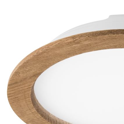 Foco de encastrar LED WOODY SPOT LED/23,5W/230V 4000K nogueira ø 23,5 cm