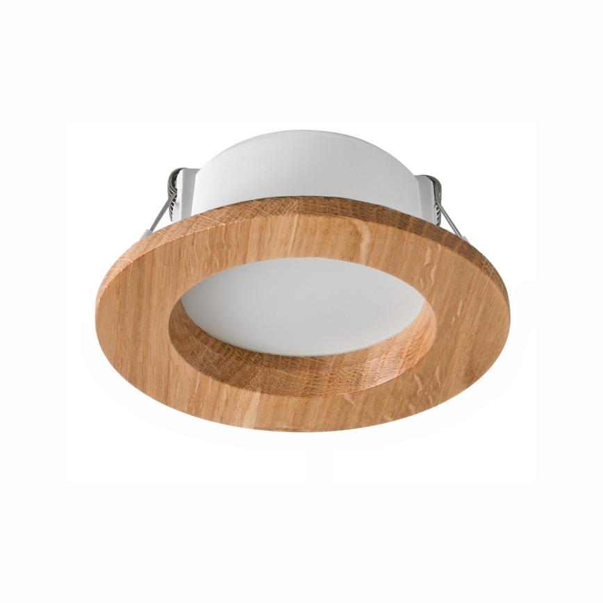 Foco de encastrar LED WOODY SPOT LED/5,5W/230V 4000K carvalho ø 10 cm